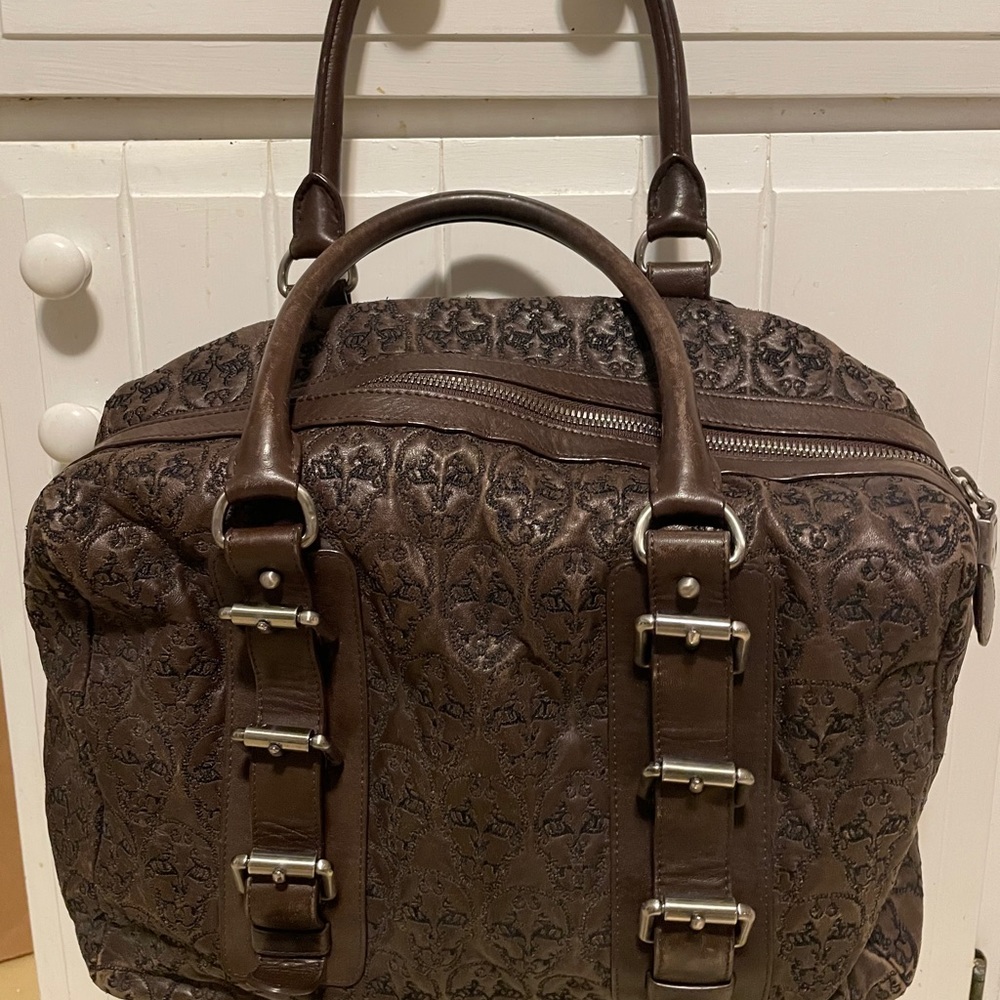 Thomas Wylde leather satchel skulls